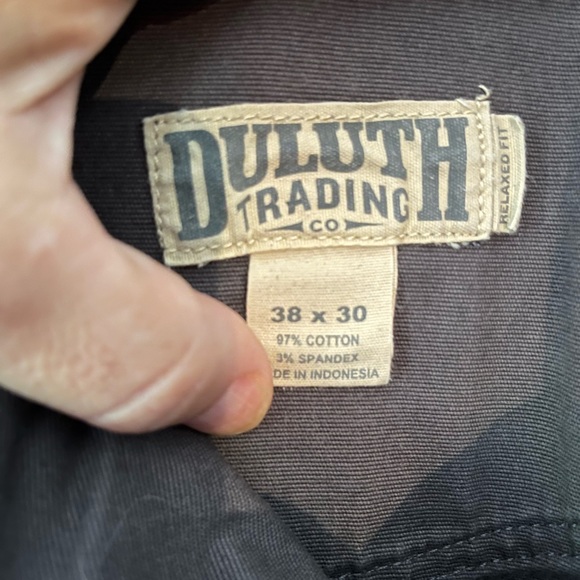 Duluth Trading Navy Flex Fire Hose Pants Size 38x30 - Picture 6 of 7